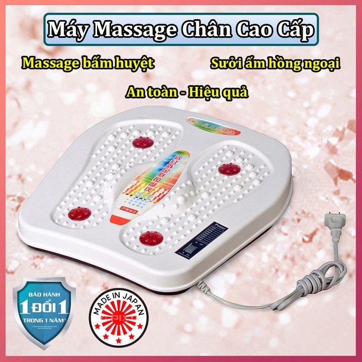 Máy Massage Chân Mát Xa Lòng Bàn Chân, Ngón Chân Sử Dụng Xung Điện EMS Với Công Nghệ Đột Phá 8 Công Năng 50 Cường Độ Massage Thông Minh Tiện Lợi