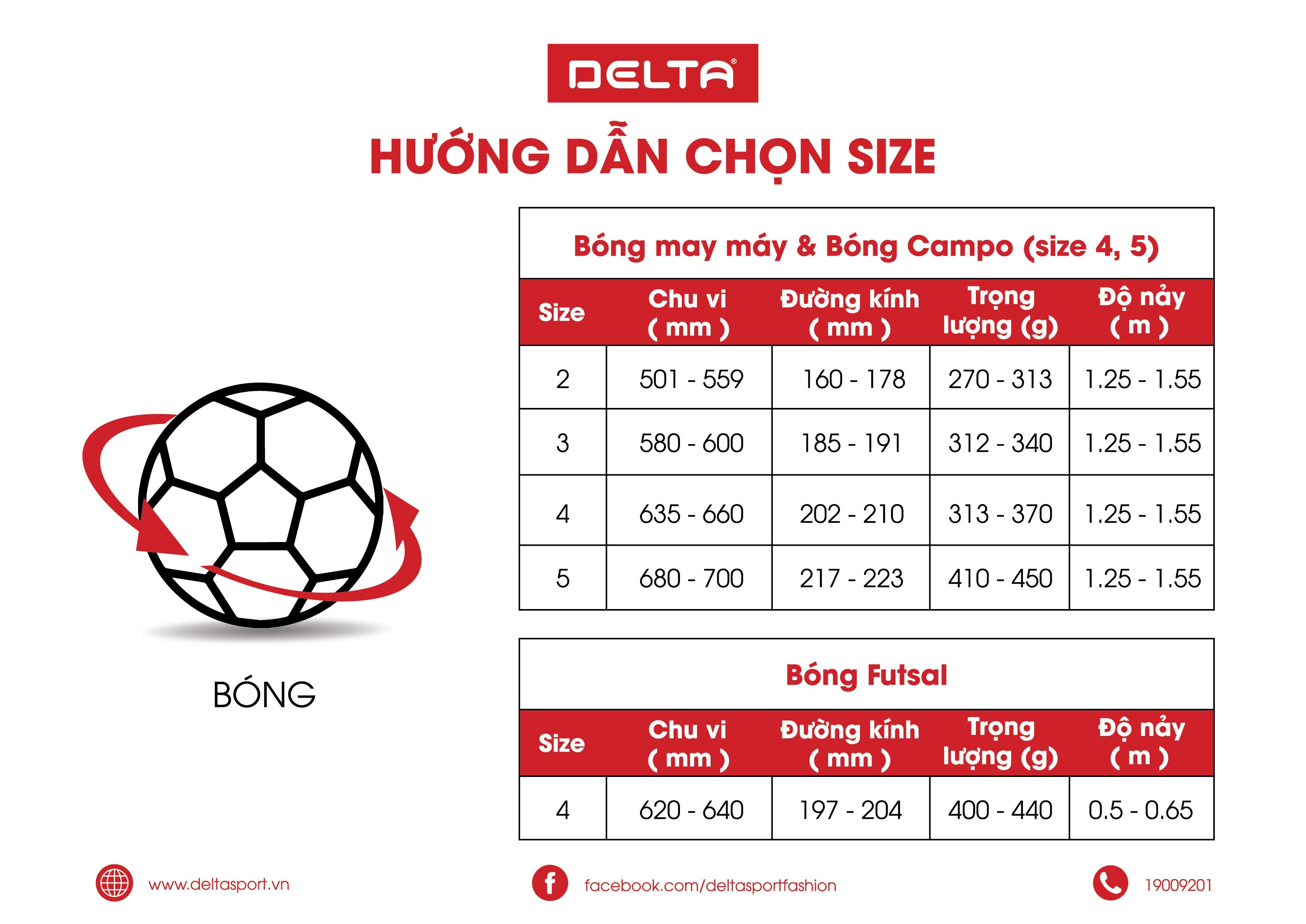 Bóng đá ngoài trời DELTA S4 3818-4M size 4 chất liệu da TPU tổng hợp, chơi trên sân cỏ nhân tạo sử dụng cho 9 - 12 tuổi