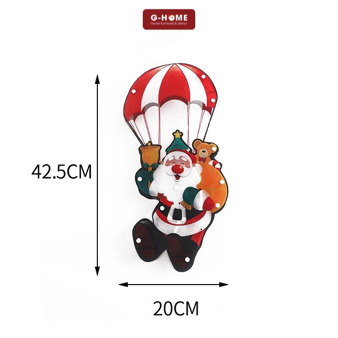 Đèn LED trang trí Giáng sinh Ghome, đèn treo tường decor Noel 2 kích thước rực rỡ bắt mắt LED22 M1 2022
