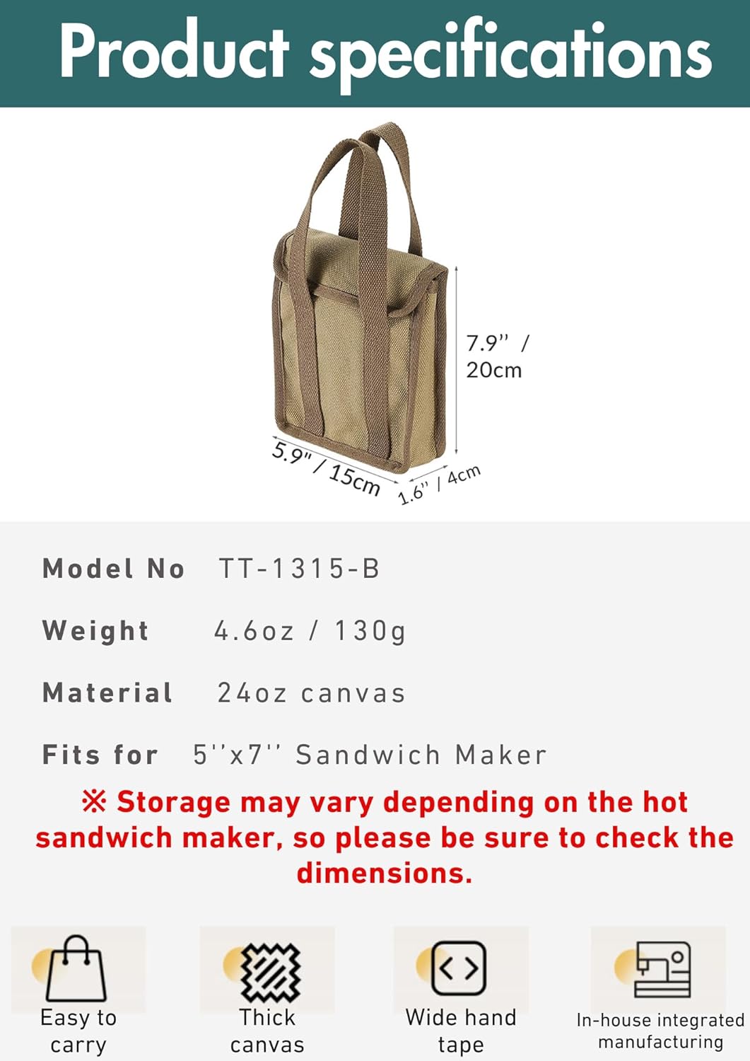 Kẹp nướng bánh mì đa năng Campingmoon TT-1315 / BKTT-1315