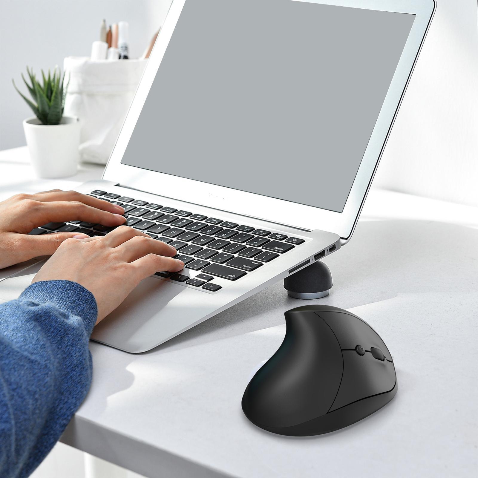 Ergonomic Mouse  Optical Vertical Mice Rechargeable for Gamers Black