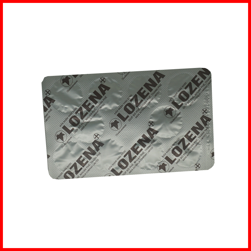Viên ngậm ho Lozena + giảm sưng đau rát họng, giúp giọng nói trong trẻo hơn