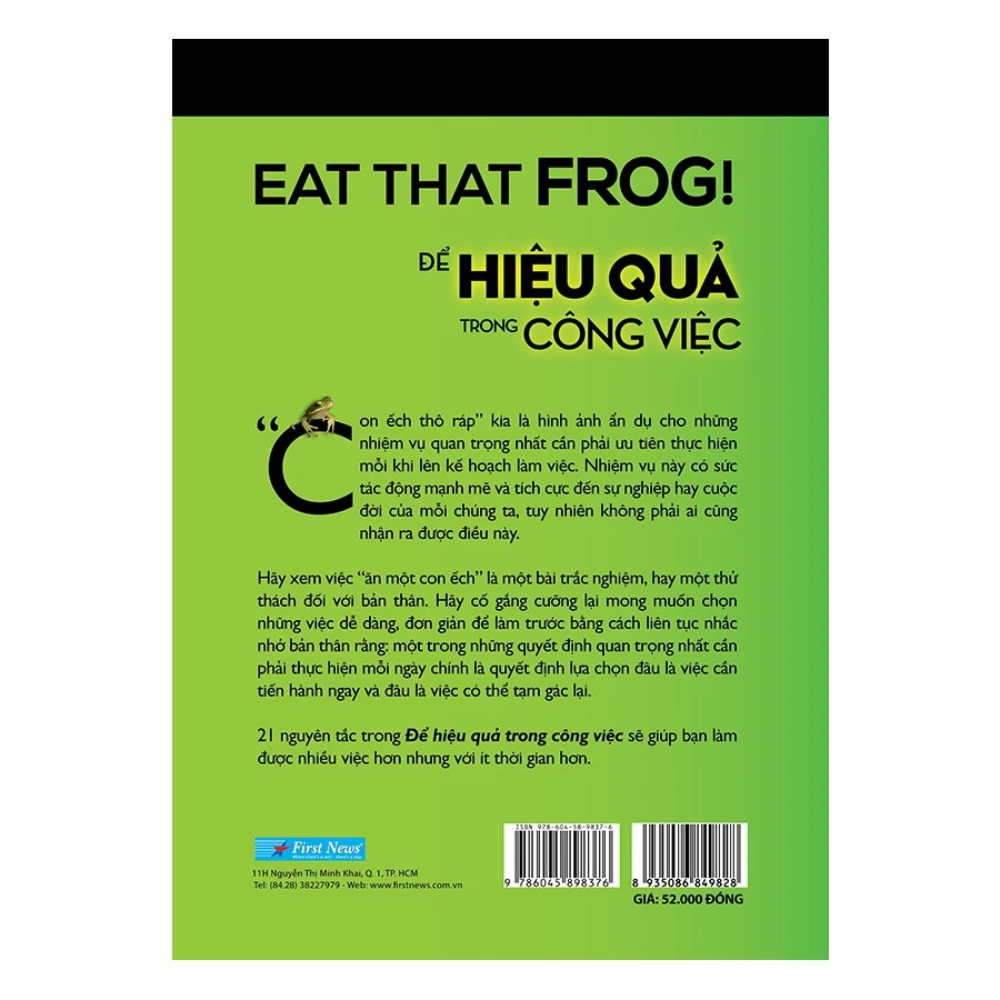 Sách Để hiệu quả trong công việc - Brian Tracy
