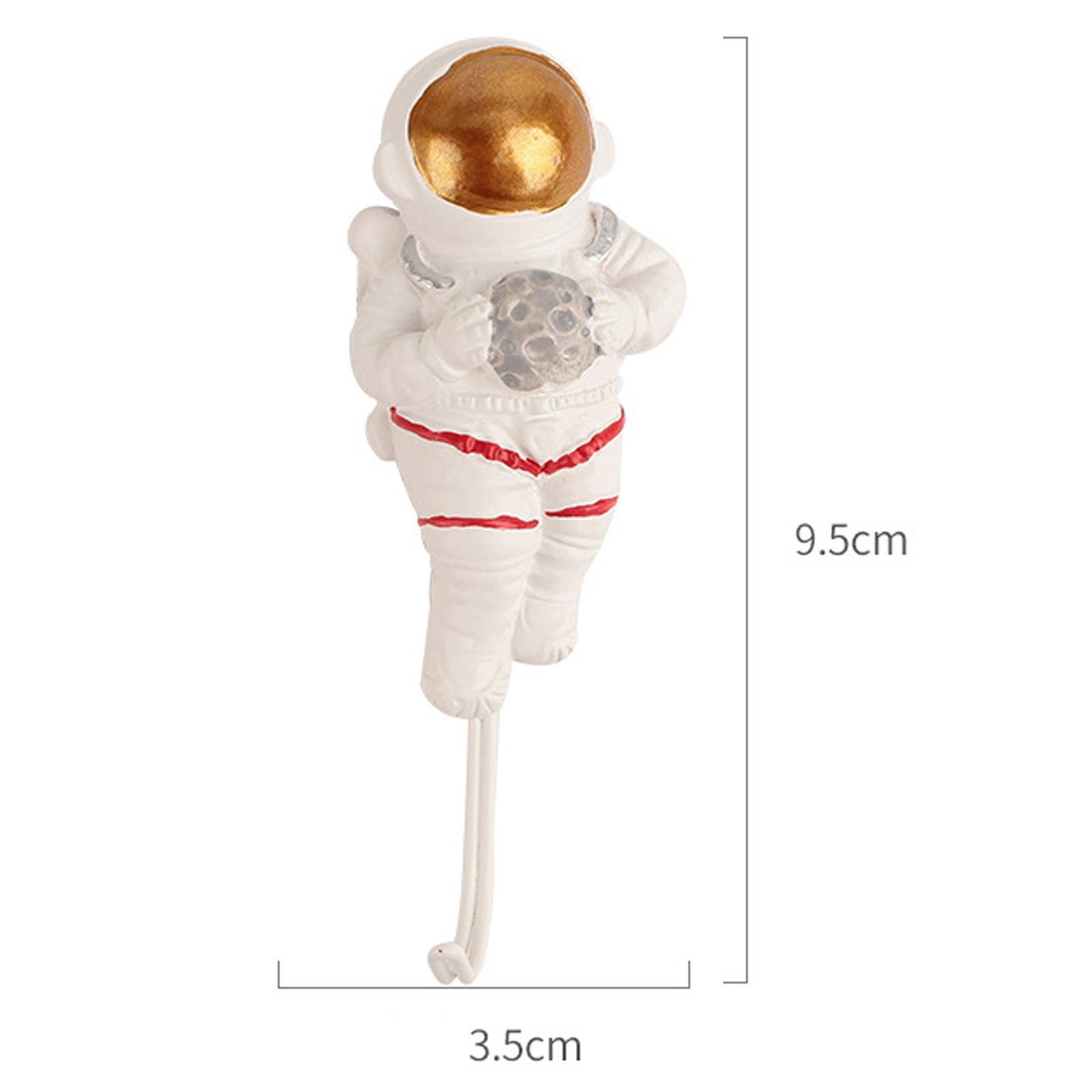 4x Resin Wall Hooks Clothes Hanger Wall Mounted Rack for Hat Kitchen