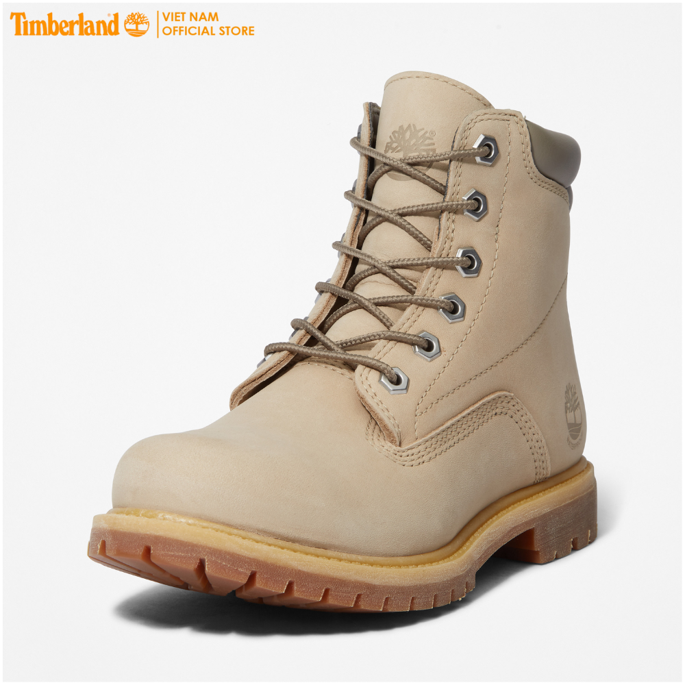 [Original] Timberland Giày Boot Nữ - Women’s Waterville 6-Inch Waterproof Boot Light Beige Nubuck TB0A2M26HJ