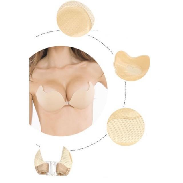 Áo Dán Nâng Ngực - Miếng Dán Nâng Ngực - Áo Ngực Dán hình xoài đệm mỏng - Đồ Lót Maika