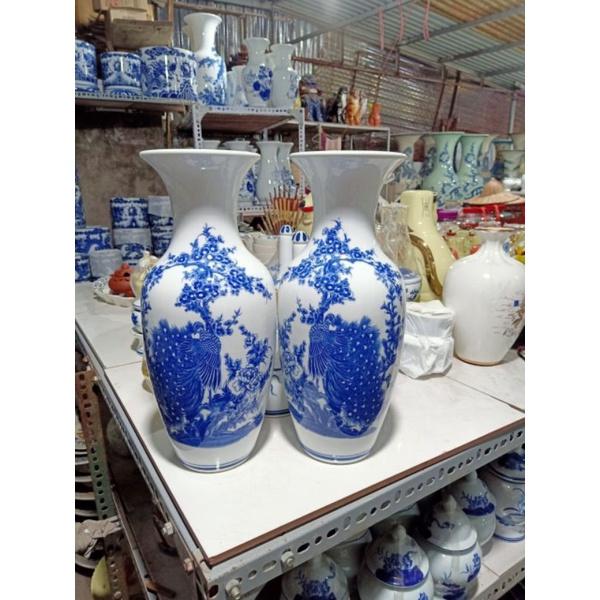 Đồ thờ Bát tràng lục bình miệng tròn lọ hoa bình hoa bàn thờ