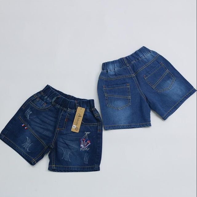 Quần short jean cho bé trai 1-8 tuổi