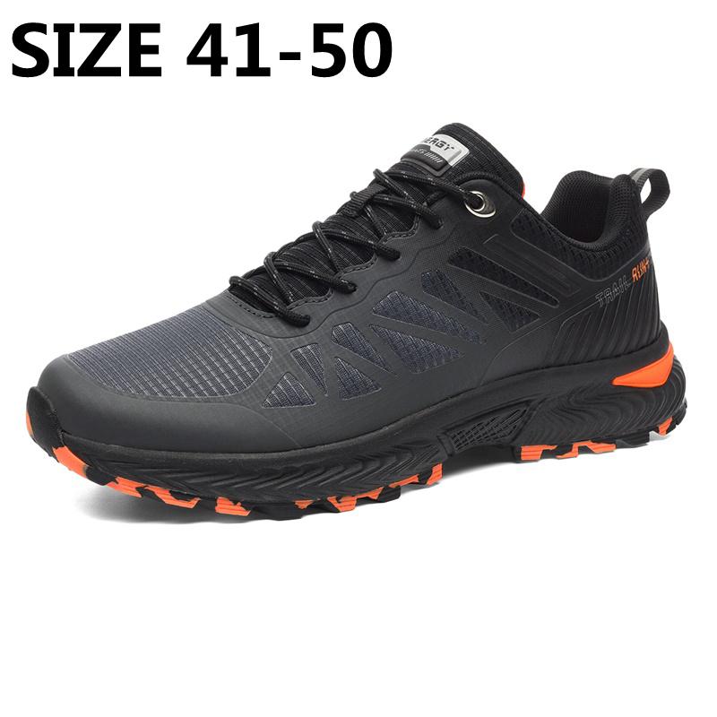 Xiaomi Size Lớn 41-50 Nam Nhẹ Chạy Bộ Thoáng Khí Đi Bộ Giày Chống Thấm Nước Ngoài Trời Giày Sneaker Nam Color: Black Shoe Size: 42