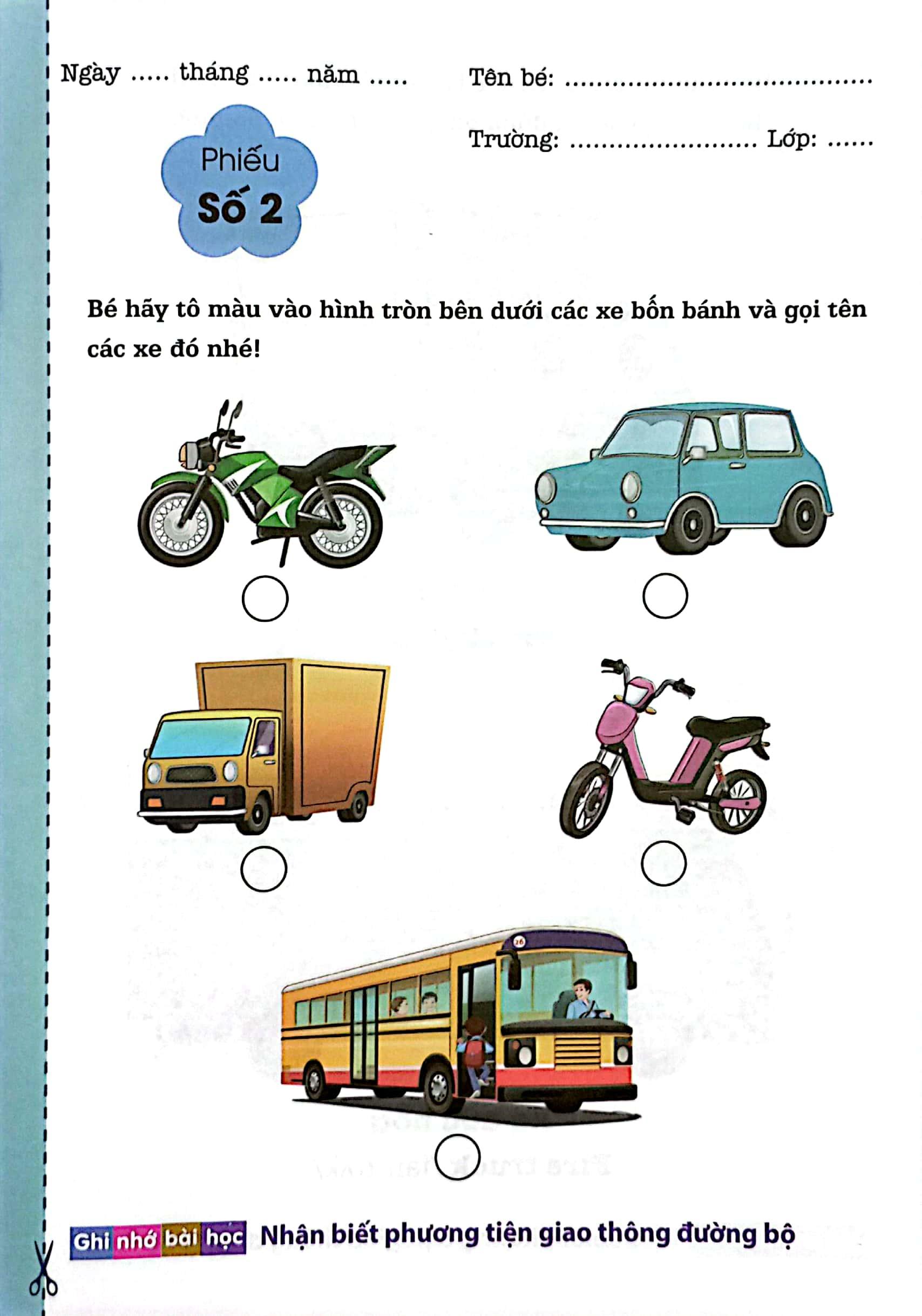 Giáo Dục An Toàn Giao Thông - Hướng Dẫn Bé Thực Hành