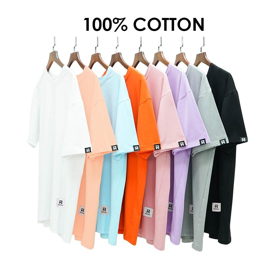 Áo thun Unisex N7 Basic Tee phông trơn nam nữ tay lỡ oversize form rộng 12 màu – Đen,L