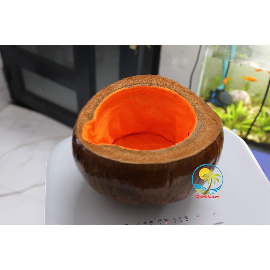 Vỏ Giữ Ấm Bình Trà Bằng Vỏ Trái Dừa (Bình Trà Xưa) - Quà Tặng Lễ Tết / Trang Trí Handmade, Decor, Crafts Memories.vn