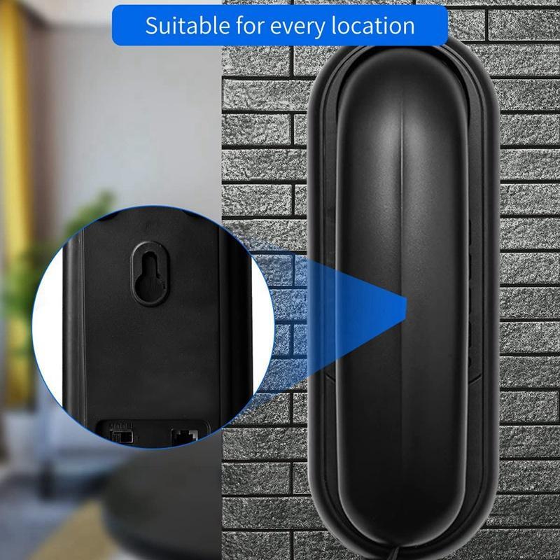 1 Điện Thoại Di Động Landline House Có Nút Lớn Và Số Màu Đen Cuối Cùng Cho Văn Phòng / Khách Sạn