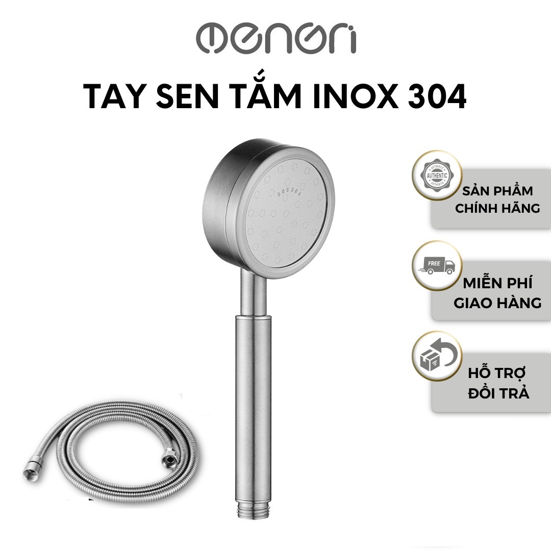 Vòi Hoa Sen Nhà Tắm INOX 304 Tăng Áp Lực Nước Có Kèm Dây 1,5m - OENON