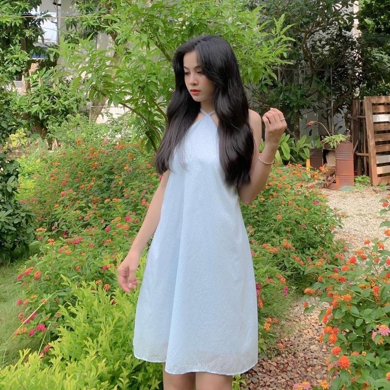 Đầm dây yếm babydoll