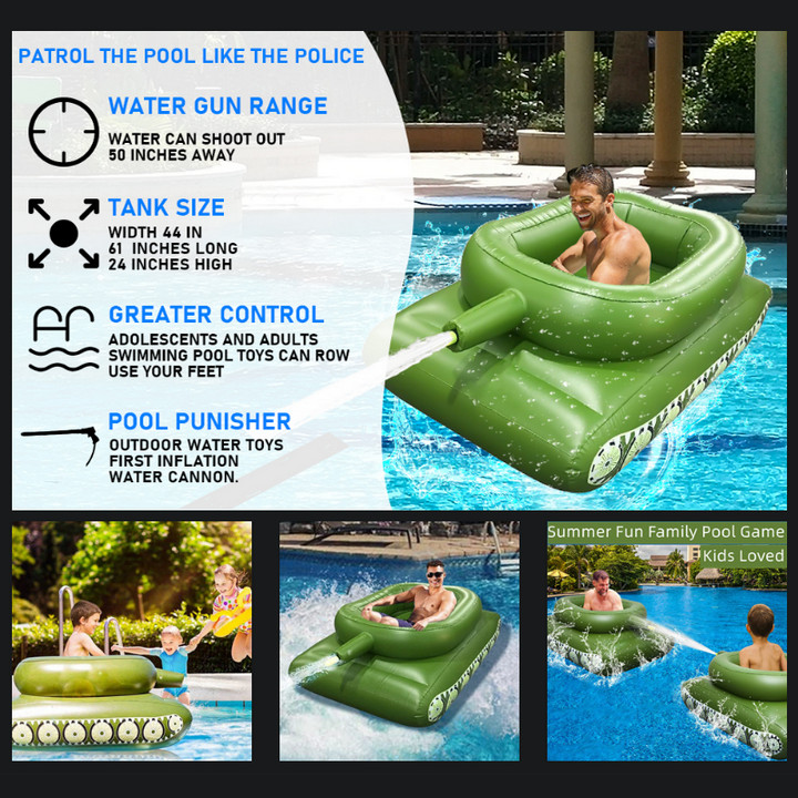 Phao Bơi Chơi Té Nước Inflatable Tank Pool - Home Decor Furniture