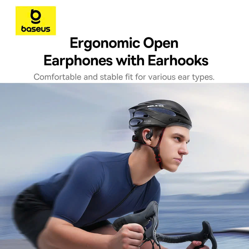 Tai Nghe Bluetooth OWS Baseus Eli 10i Fit (Bluetooth v5.4, 12H, IP54, Open-Ear, Bass Enhancement) [hàng chính hãng
