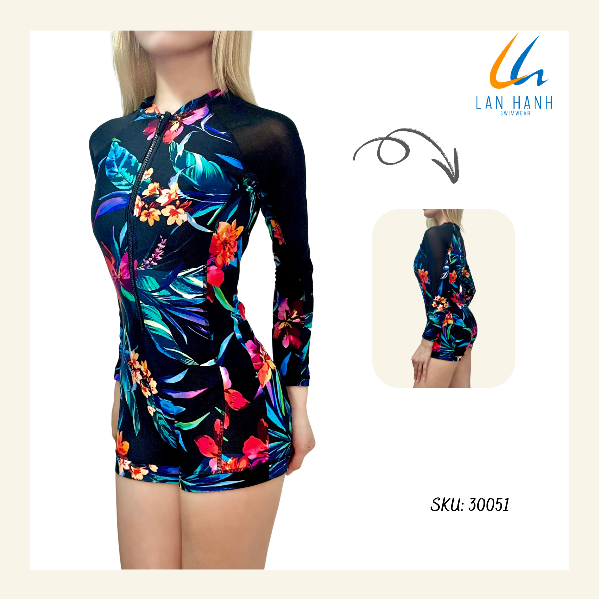 Bộ Bơi Một Mảnh Short 30051