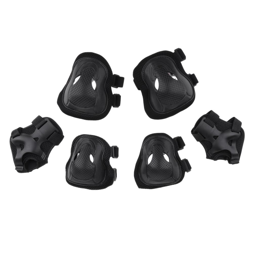 12 Pcs Adult Roller Skating Bicycle Knee Wrist Guard Elbow Pad Adjustable