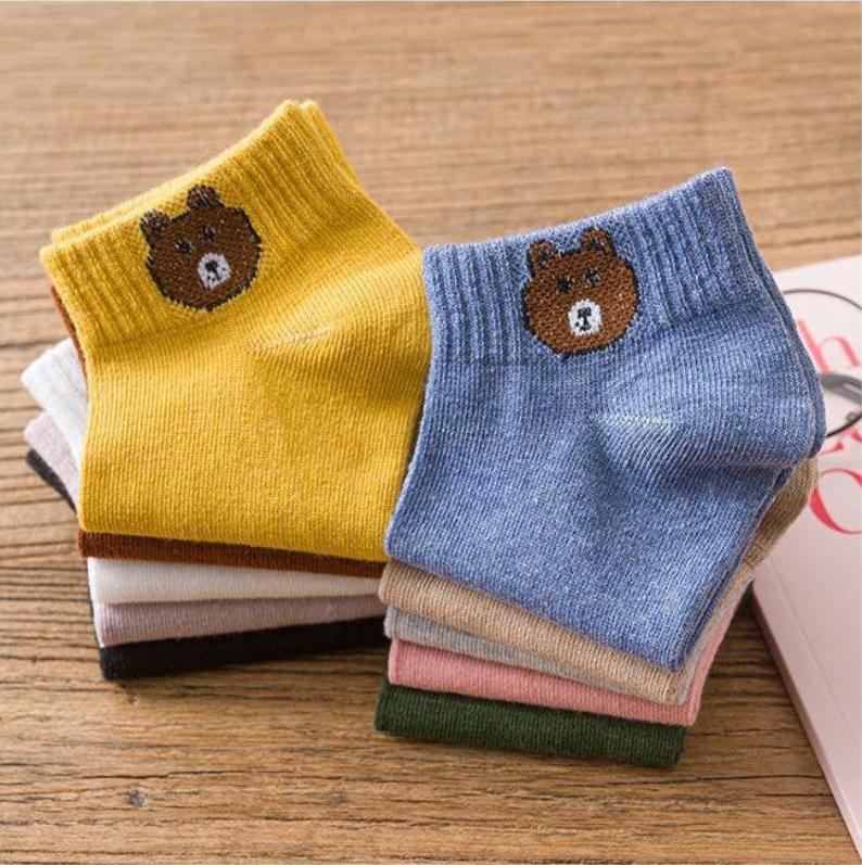 Combo 10 đôi 1 túi tất gấu