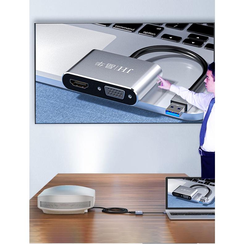 Cáp chuyển USB 3.0 ra HDMI và VGA cho máy tính, Laptop - Window 7 trở lên - Hồ Phạm