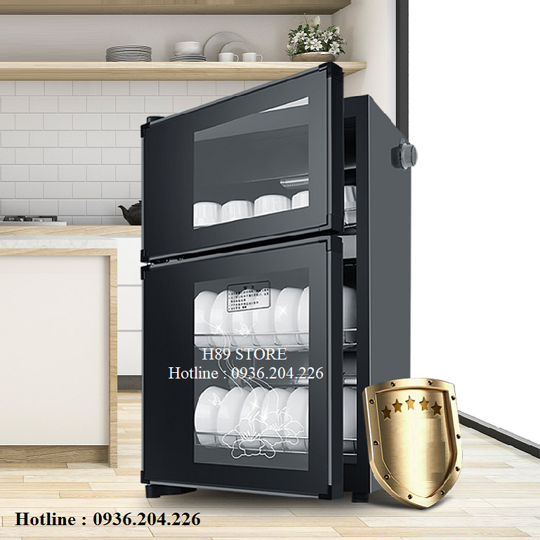Tủ sấy bát 2 tầng, khử khuẩn bằng bằng nhiệt và ozon - Máy sấy chén bát gia đình phiên bản mới nhất Có Kèm Ảnh Thật