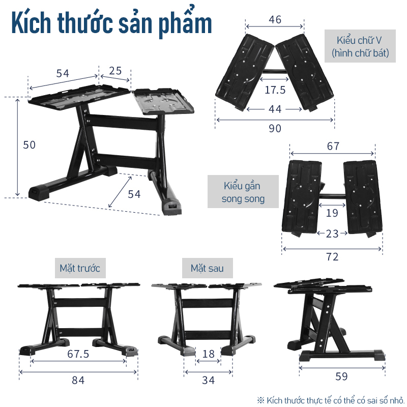 Giá Để Tạ Tay Lysin Đa Năng – Phù Hợp Nhiều Loại Tạ Điều Chỉnh, Bền Bỉ, Tiết Kiệm Không Gian