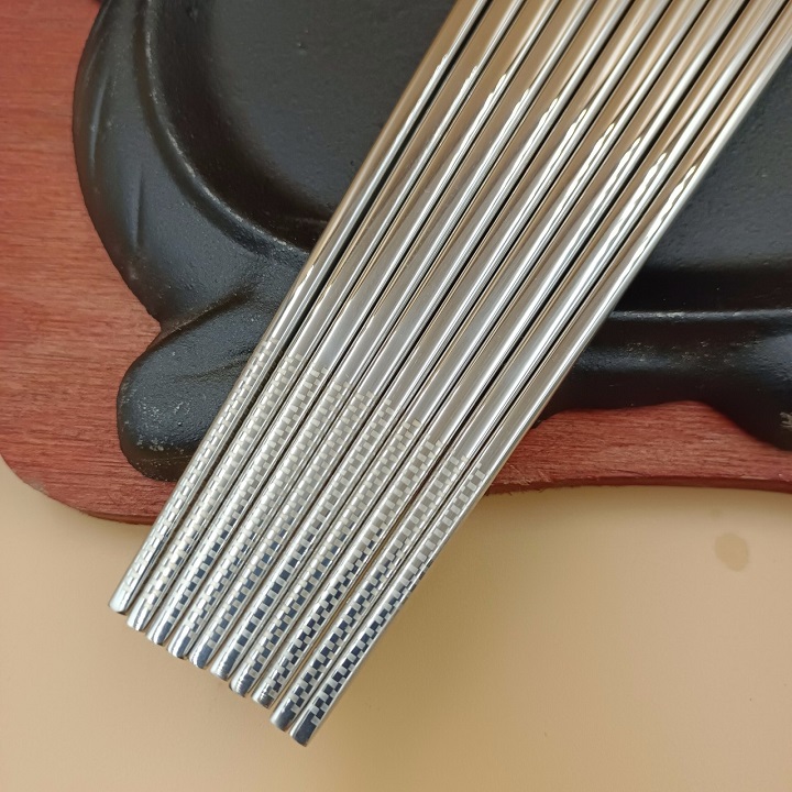 Set 5 Đôi Đũa Inox SUS 304 Đặc Ruột Cao cấp