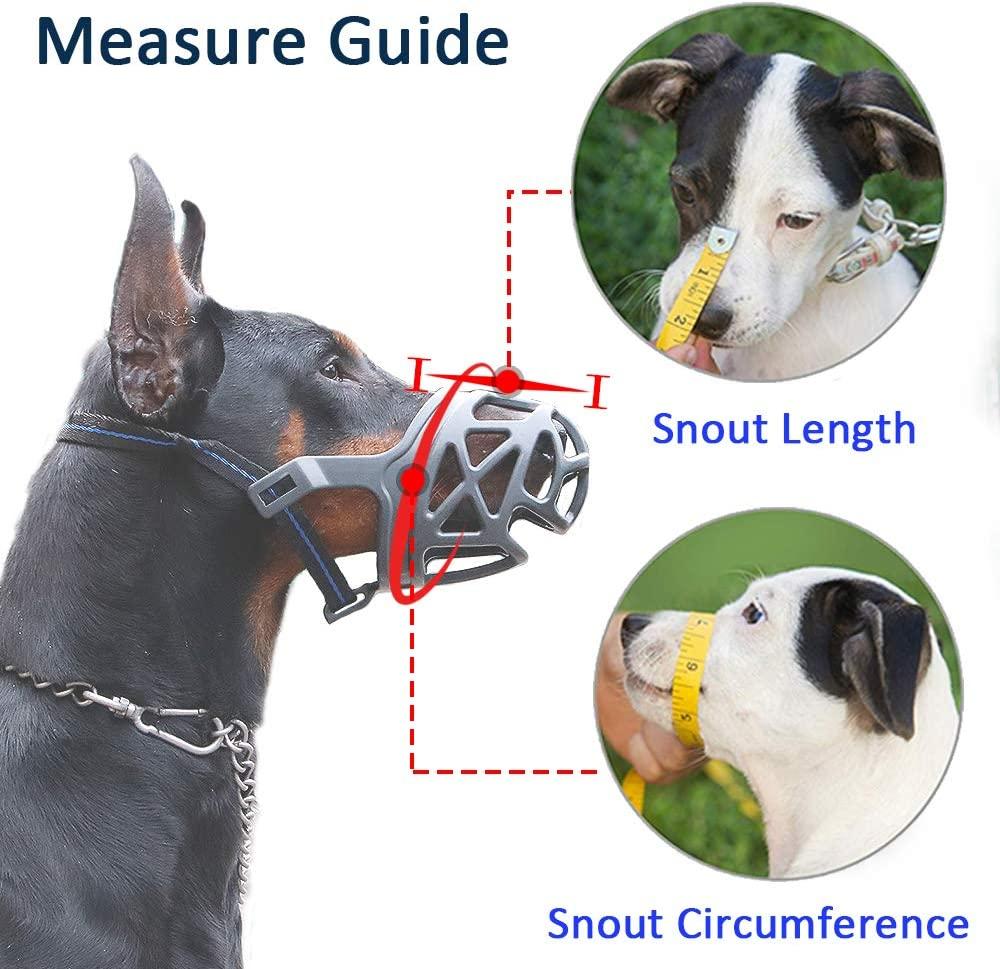 Miếng che miệng cho chó Mặt nạ chống cắn cho chó Bark Stopper, M