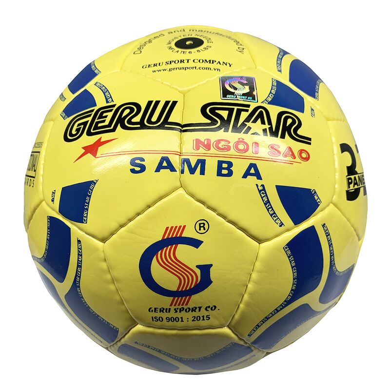 Bóng đá Gerustar Size 4 Samba khâu tay (Tặng Băng dán thể thao + Kim bơm + Lưới đựng)