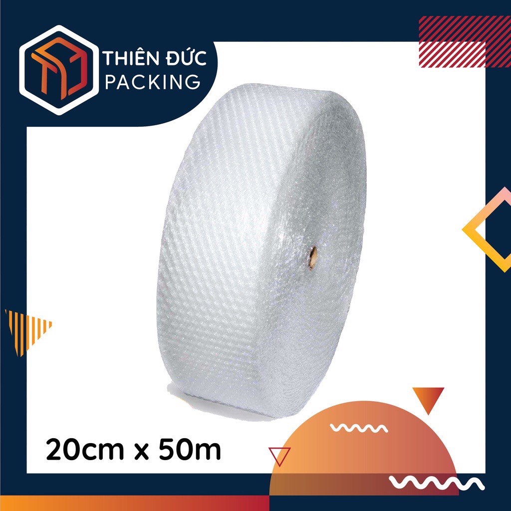 Cuộn Xốp Nổ Bóng Khí 20cm x 50m Dùng Bọc Hàng Chống Sốc