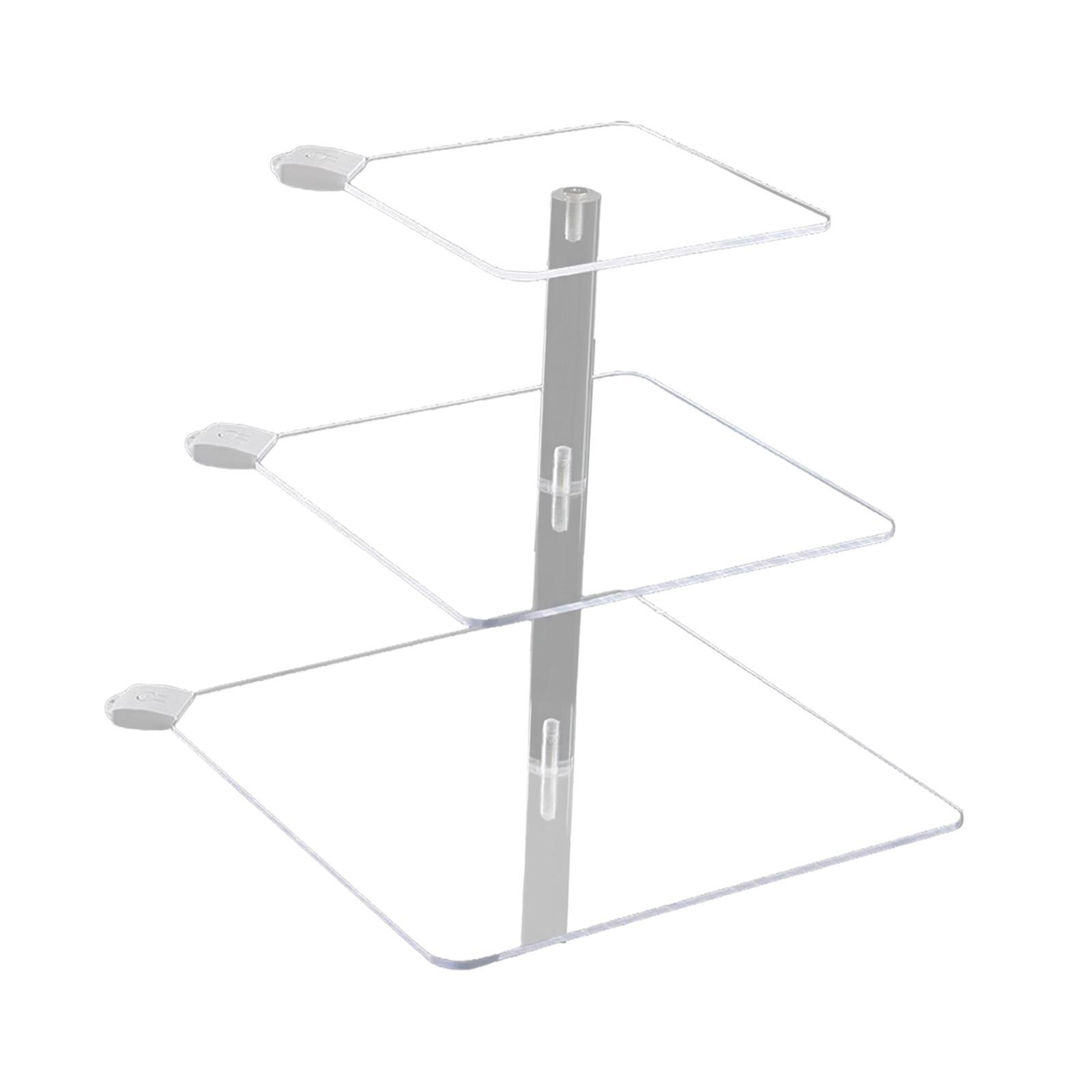 Cake Stand 3 Tier Cupcake Holder with Light Riser Display Stand Party Decor Acrylic Cupcake Stand Dessert Stand for Table Event Cookie Cake