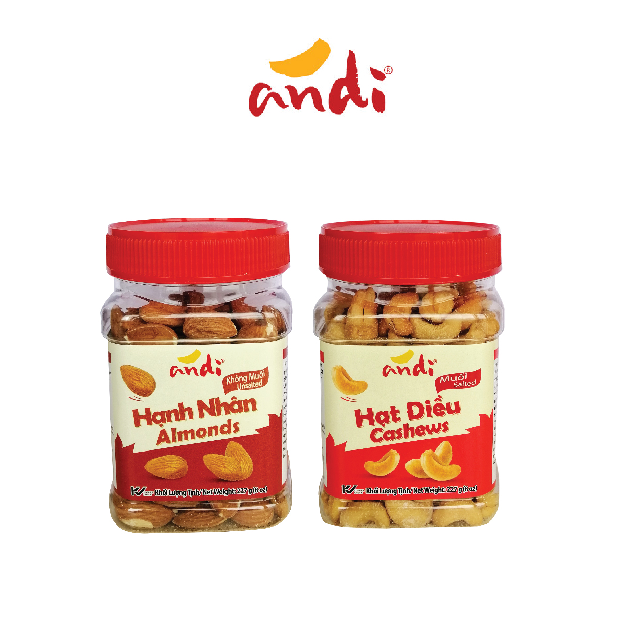 Combo Hạt Điều Không Vỏ 227g - Hạt Hạnh Nhân Không Vỏ 227g