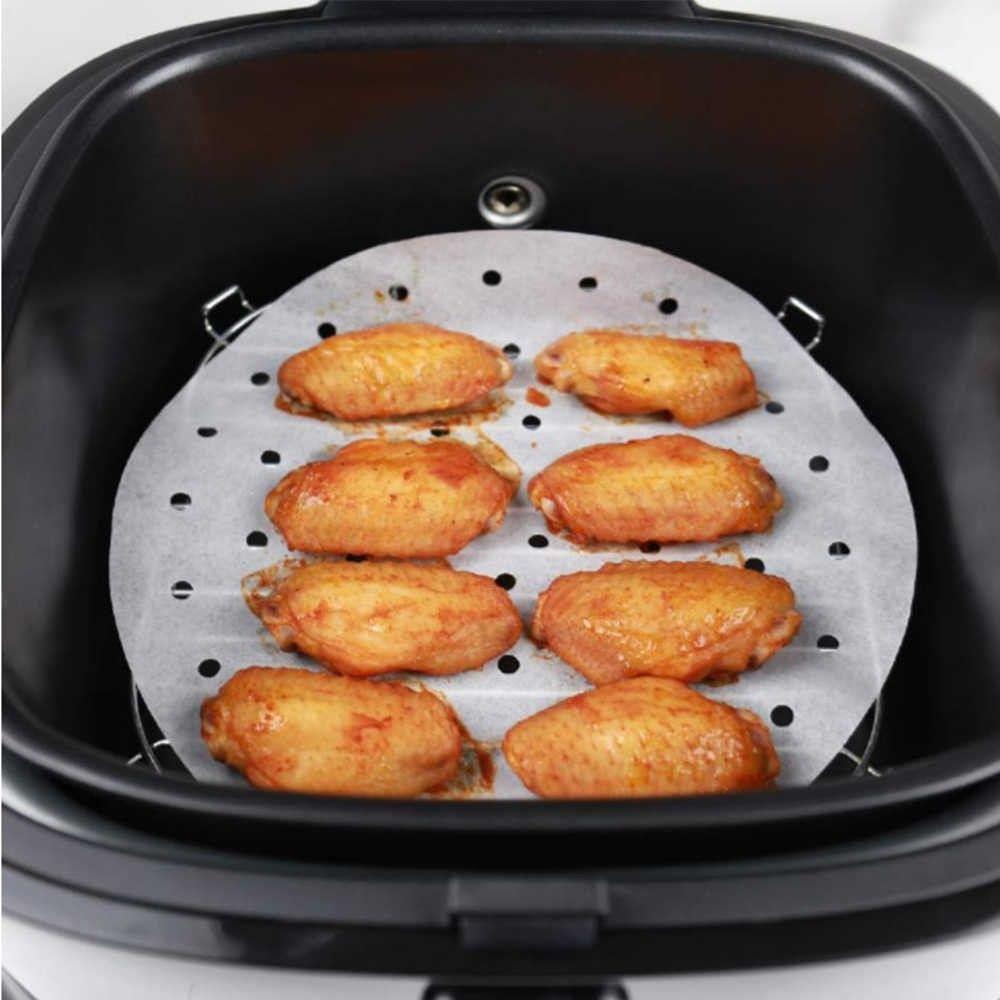 SÉT 100 TỜ GIẤY NẾN ĐỤC LỖ CHO NỒI CHIÊN KHÔNG DẦU, NỒI HẤP, NƯỚNG ĐA DỤNG
