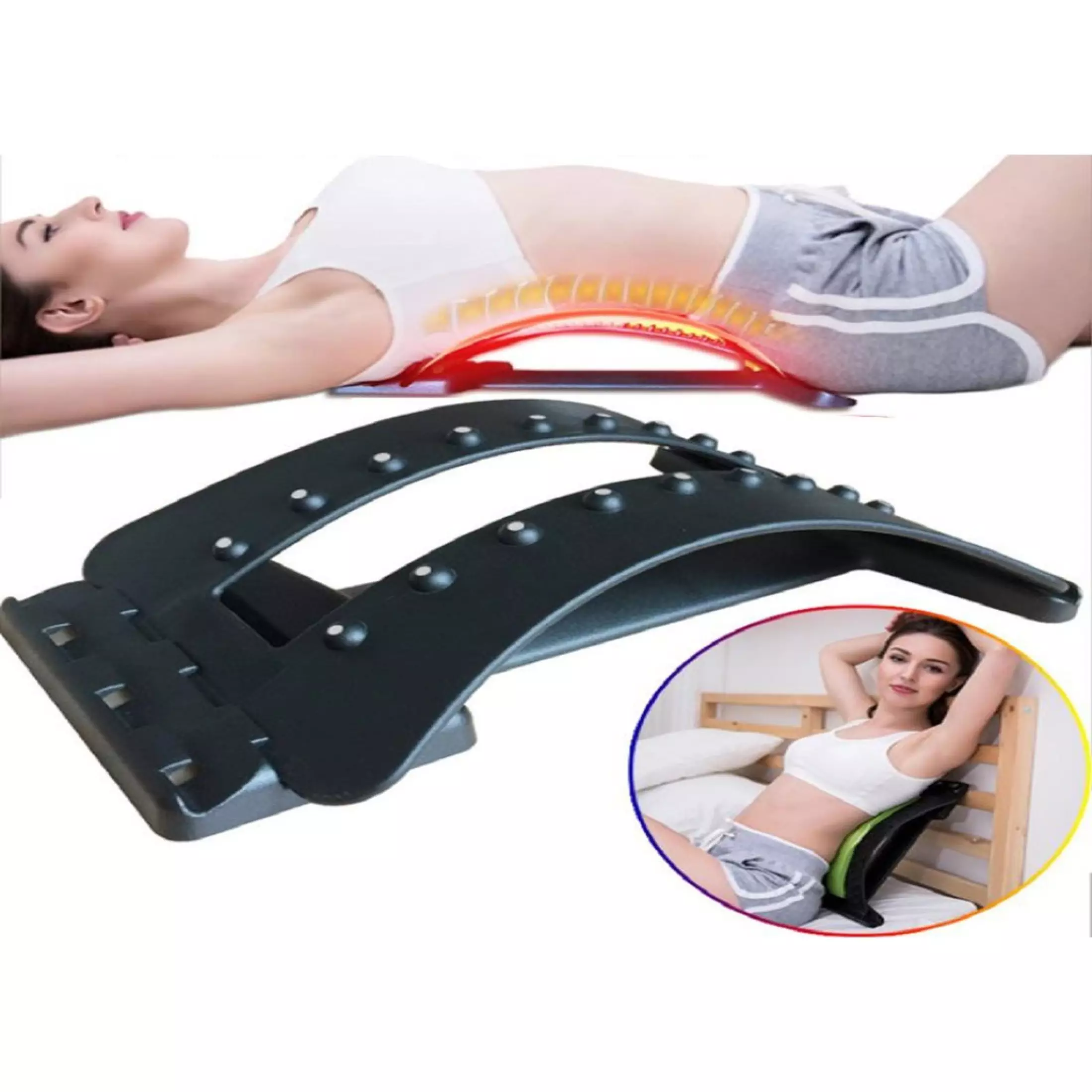 Dụng Cụ Massage Lưng - YOGA QG, Giúp Massage Giảm Đau Lưng, Massage Giảm Đau Cột Sống, Nắn Chỉnh Cột Sống, Chống Đau Thắt Lưng, Gù Lưng