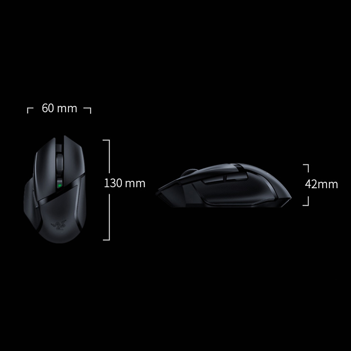 Chuột Razer Basilisk X HyperSpeed-Wireless Ergonomic - Hàng chính hãng