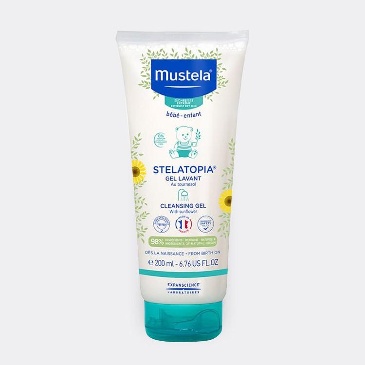  Gel Tắm Gội Cho Trẻ Sơ Sinh & Em Bé Da Chàm Thể Tạng Mustela 200ml