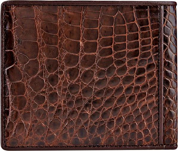 Ví Nam Da Cá Sấu Huy Hoàng HT2245 (12.5 x 10 cm) - Nâu Đỏ
