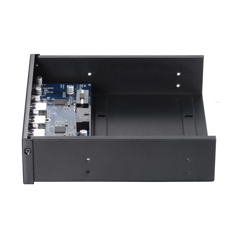 Hub chia cổng USB 3.0 Tốc độ cao 5Gbps 5,25 "Front Bay USB HUB 2 cổng USB 3.1 & 4 cổng USB