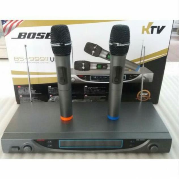 0357628205 MICRO KHÔNG DÂY BS 999II - Bộ 2 Micro không dây sử dụng cho karaoke gia đình tốt nhất hiện nay 0357628205