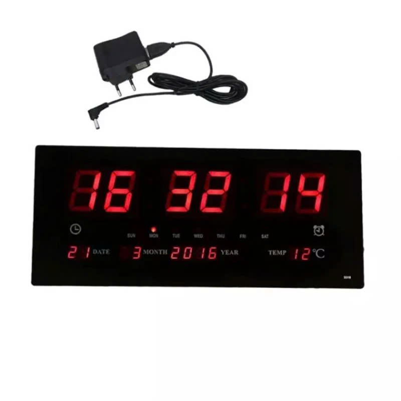 Đồng Hồ LED Vạn Niên Treo Tường Đa Năng với Báo Nhiệt Độ Kỹ Thuật Số - Mẫu Mới Năm Nay