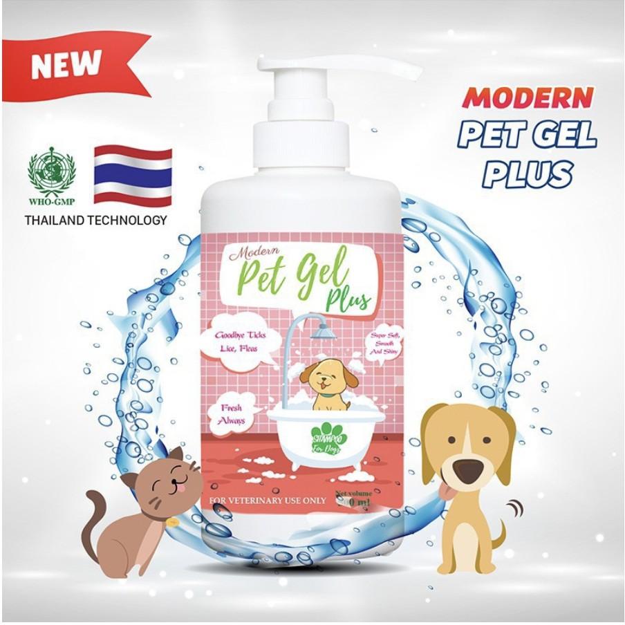 Sữa Tắm Pet Gel Plus - 500ml - Sữa Tắm cho chó mèo giúp trị ve rận, khử mùi và giúp da lông khỏe mạnh