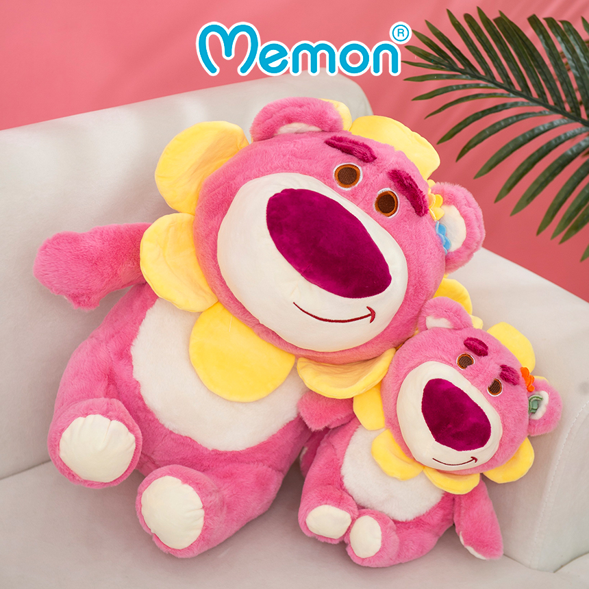 Gấu Bông Lotso Hugging Bear Mặt Hoa 35cm-50cm Cao Cấp Memon