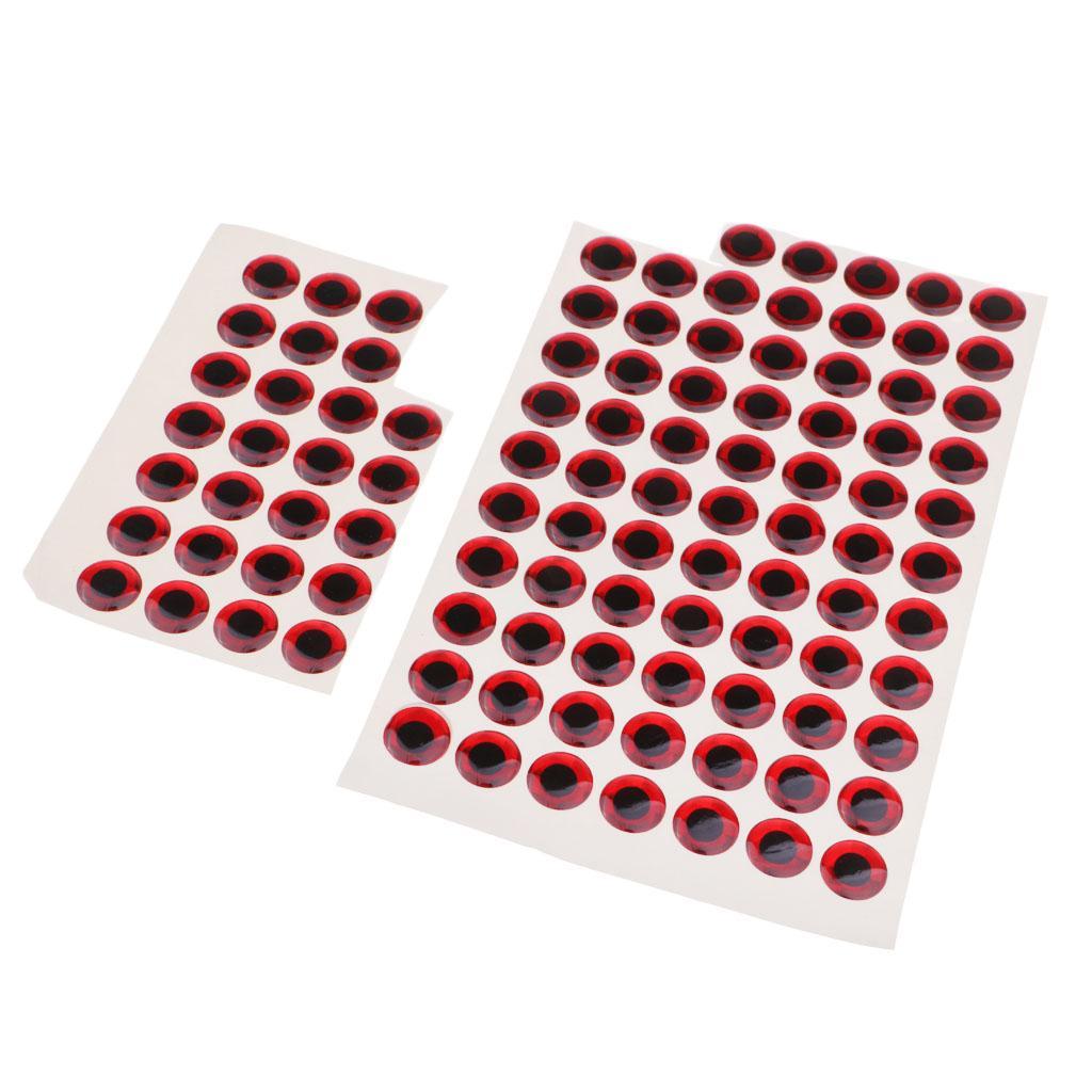 200pcs Waterproof DIY Fishing Lure Eyes Self Adhesive Fly Tying Materials