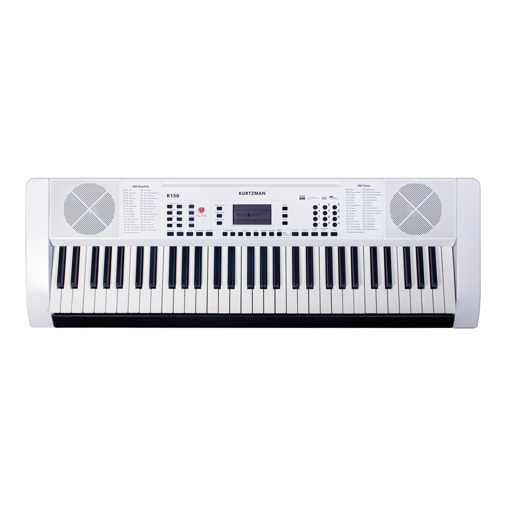 Đàn Organ điện tử, Portable Keyboard - Kzm Kurtzman K150 - White, best keyboard for beginner - Hàng chính hãng