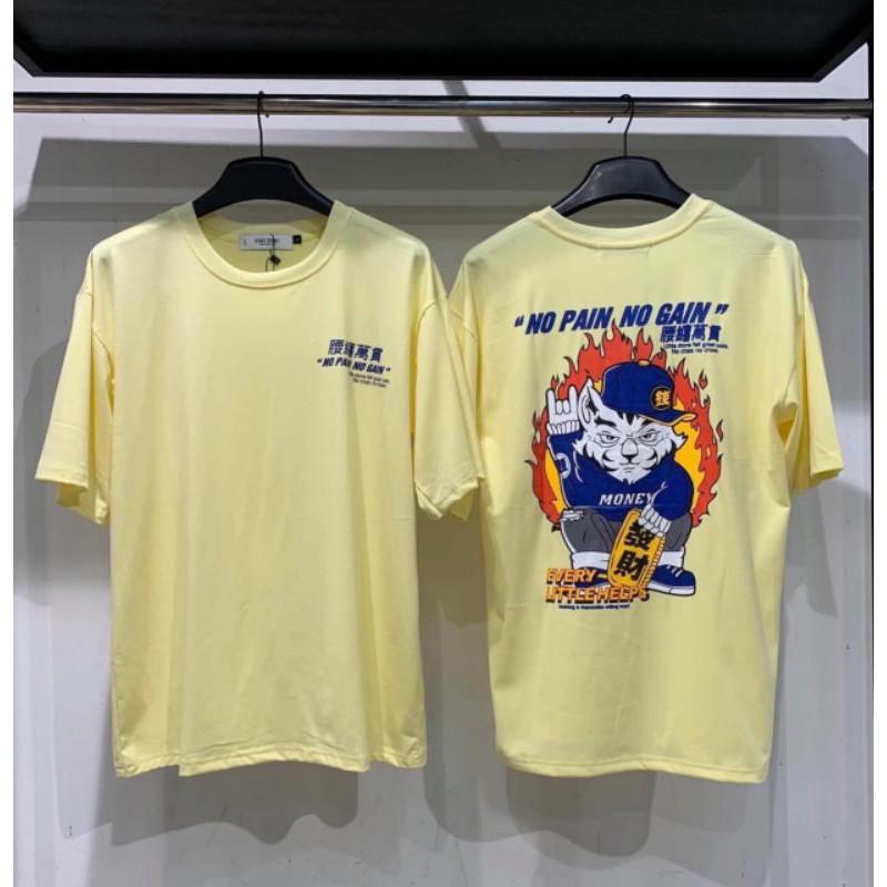 Áo thun unisex tay lỡ NO PAIN || Hany shop