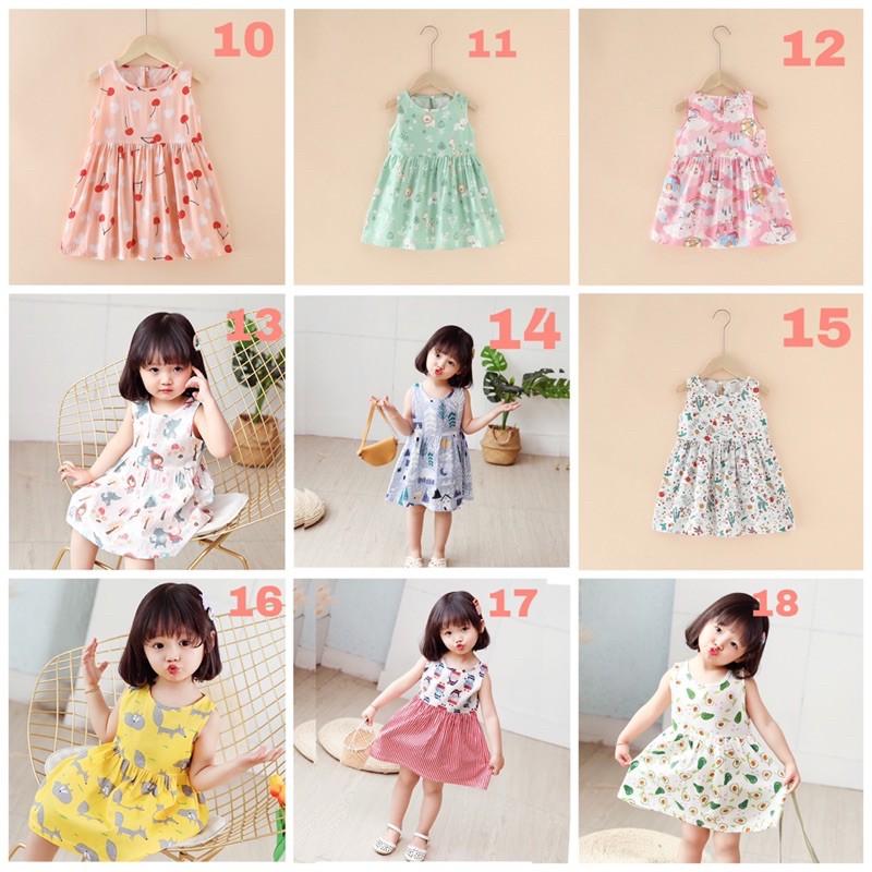 Váy cho bé gái, đầm bé gái lớn công chúa thời trang trẻ em lụa đũi mùa hè hàng QCCC loại đẹp mã HD001