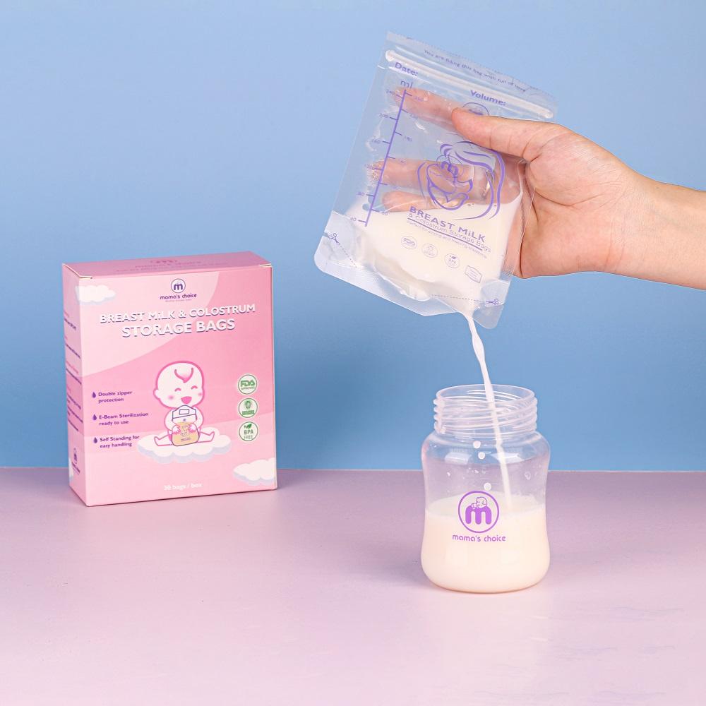 Combo Bình Trữ Sữa và Túi Trữ Sữa Mama’s Choice, Bảo Quản và Trữ Sữa Mẹ, Kiểm Định An Toàn Quốc Tế Bureau Veritas