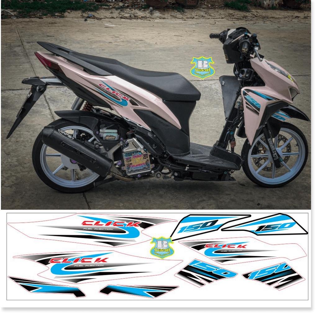 Tem rời dành cho Click 150 trắng xanh