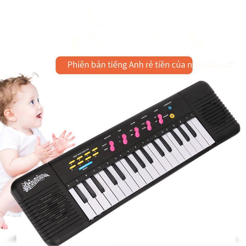 Giao hàng nhanh 32 phím đàn piano điện tử trẻ em giáo dục sớm có micro nhạc cụ phòng thu ảnh tặng di động